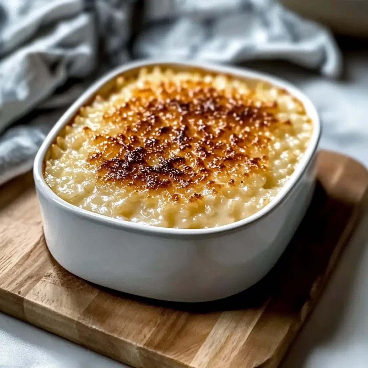 Condensed Milk Baked Rice Pudding