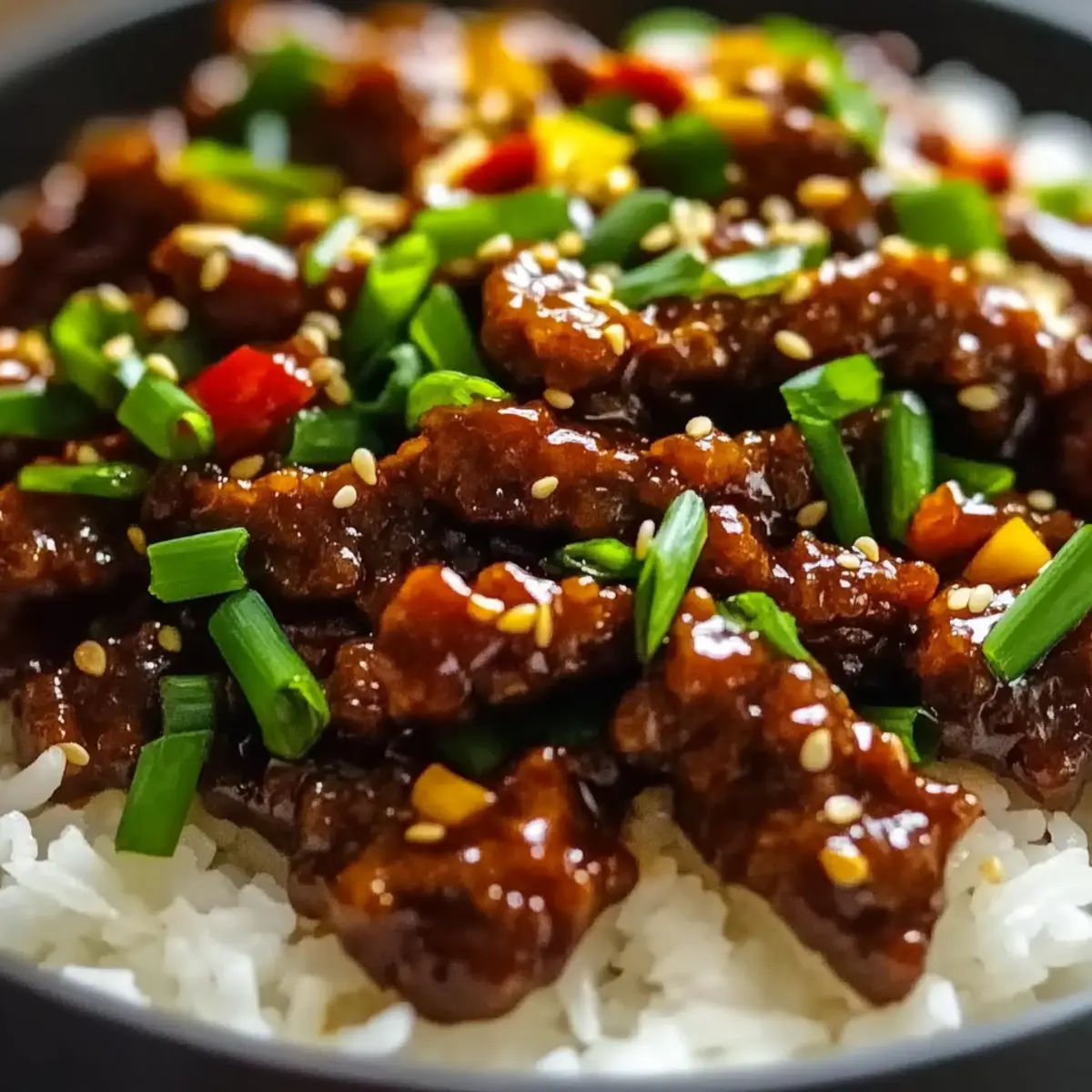 Crispy Chilli Beef Rice