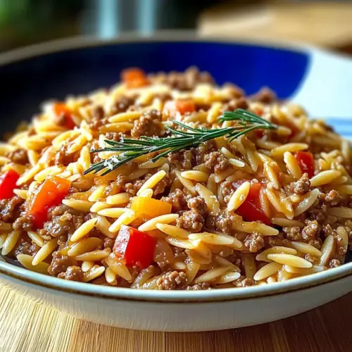 Ground Beef Orzo Recipe