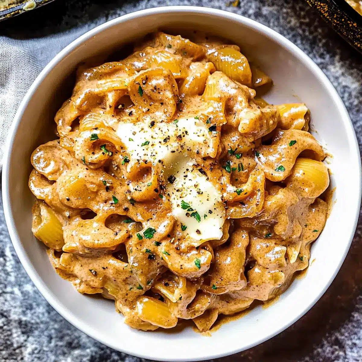 One Pot French Onion Pasta