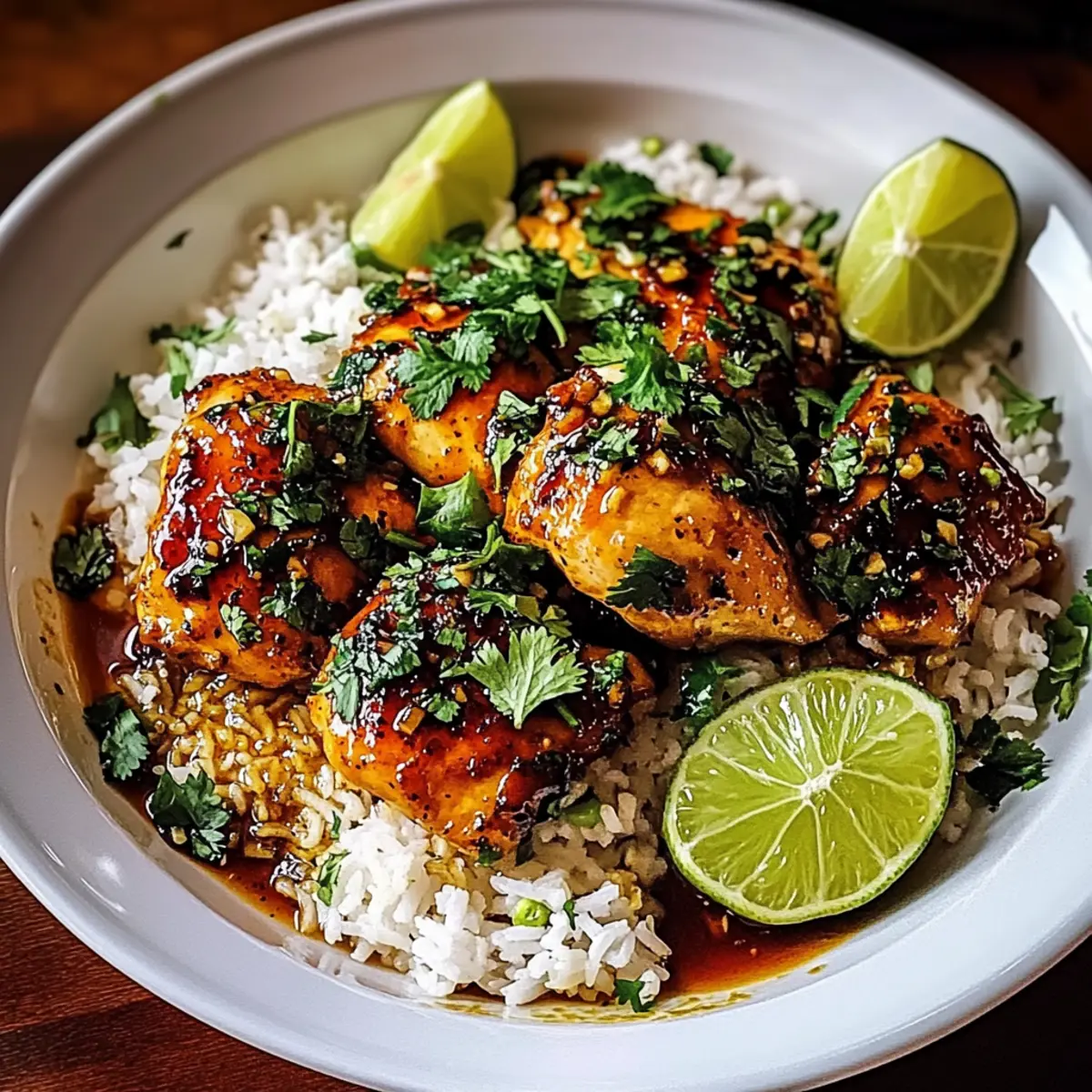 Spicy Maple Chicken & Coconut Rice