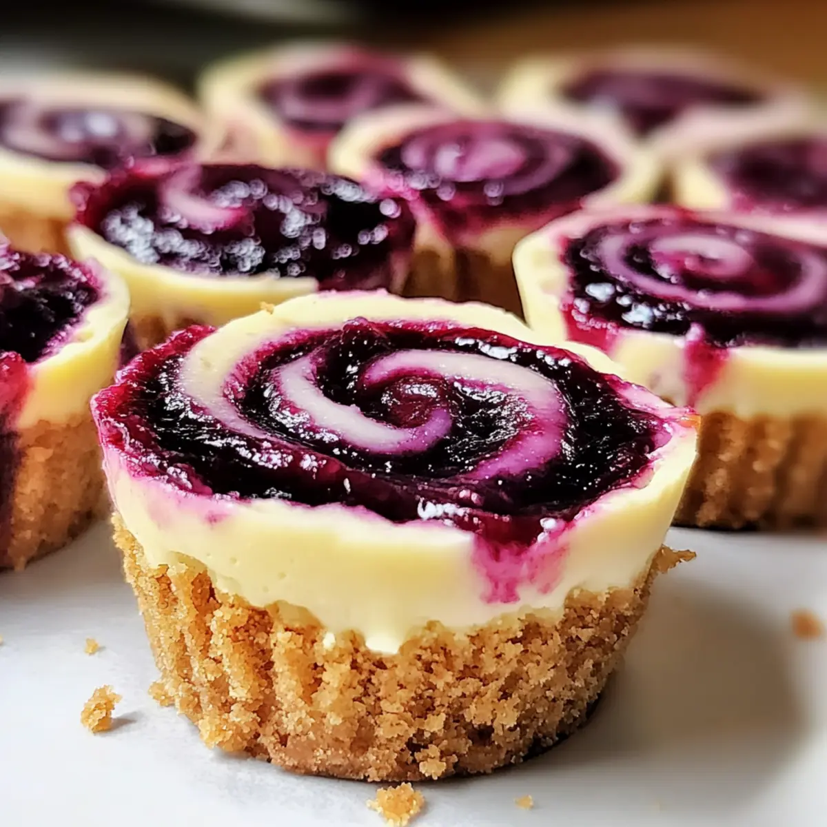 Berry Swirl Cheesecake Bites