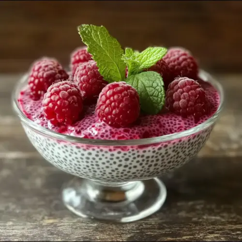 Vanilla Raspberry Chia Pudding