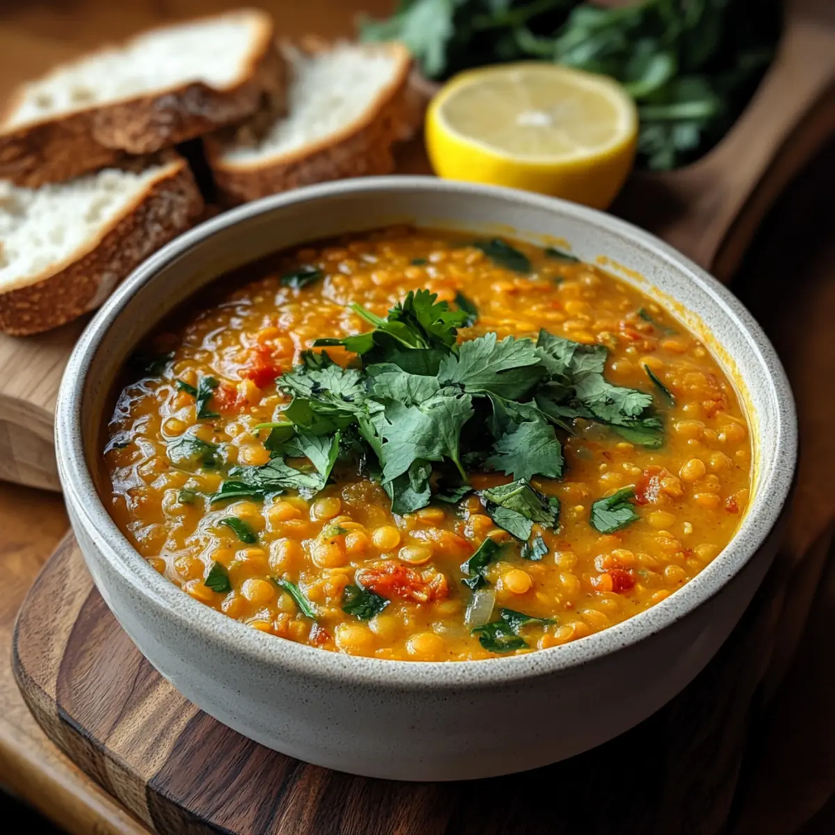 Thai Coconut Red Lentil Soup
