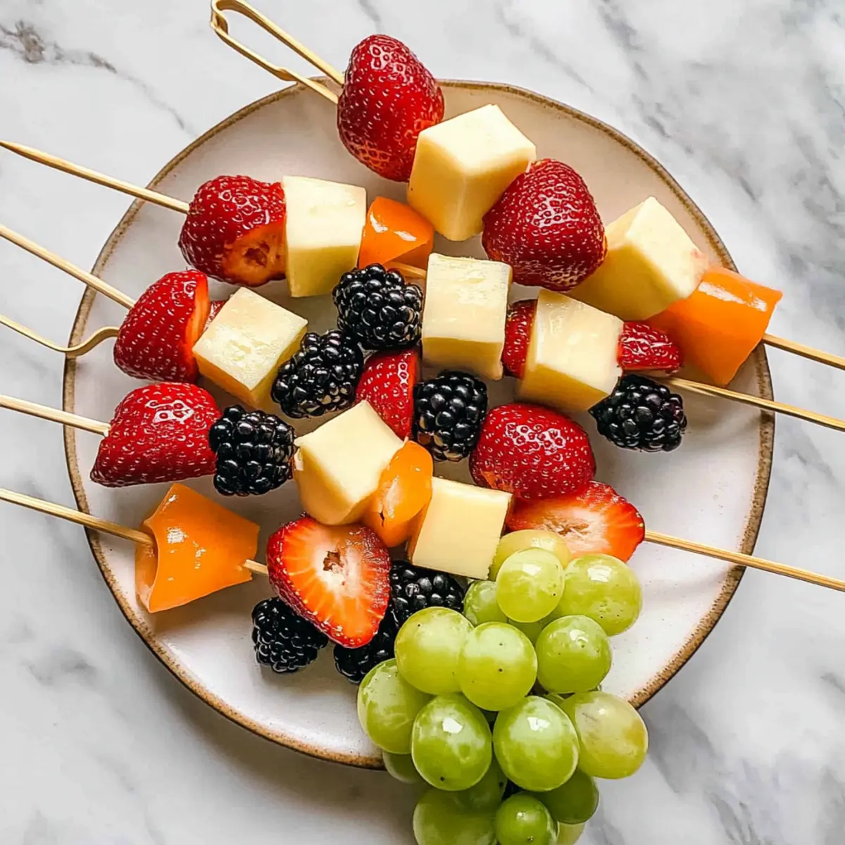 Fruit and Cheese Kabobs