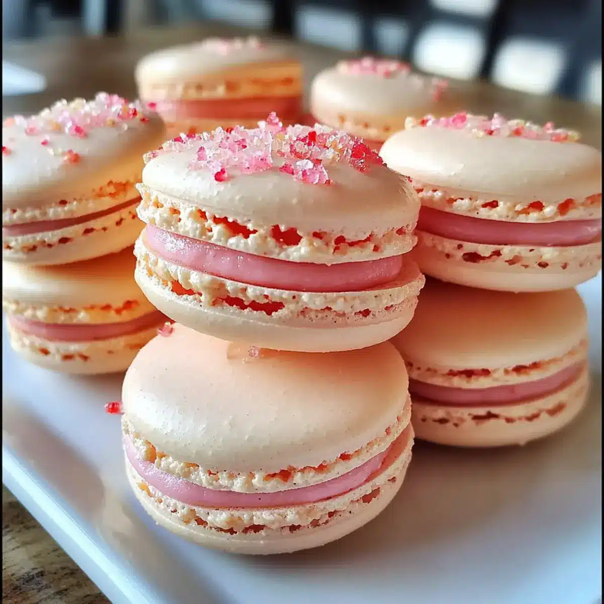 Strawberry Cheesecake Macarons