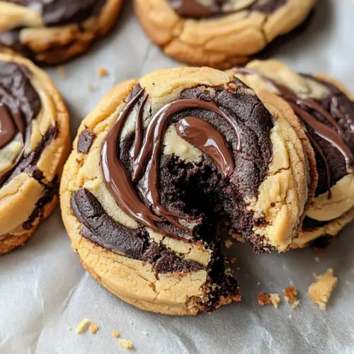 Peanut Butter Brownie Swirl Cookies