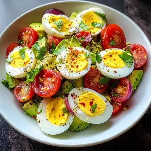 Workout Egg Avocado Salad