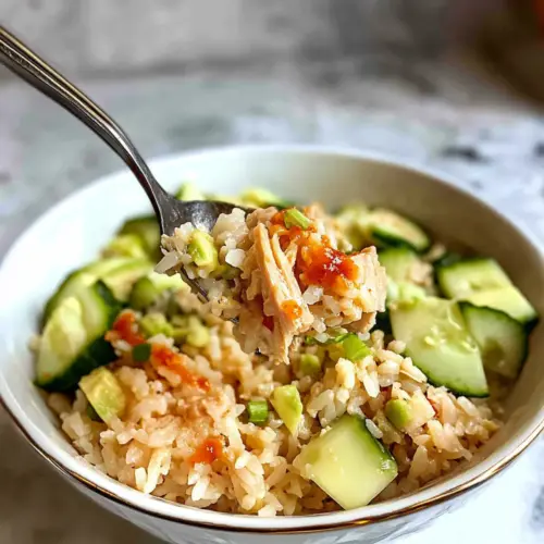 Canned Tuna Rice Bowl