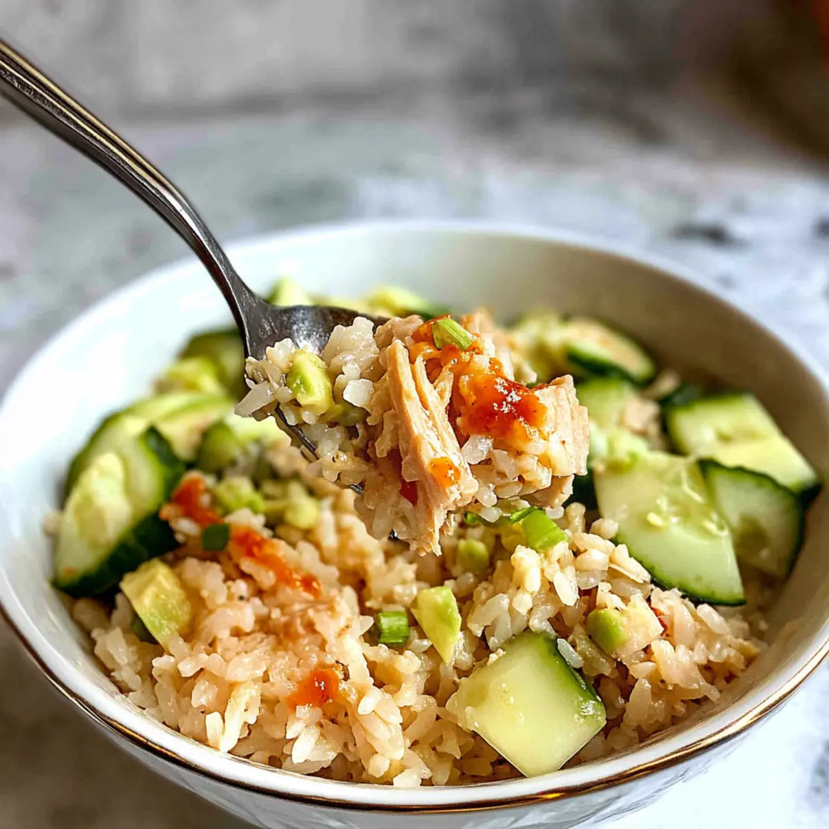 Canned Tuna Rice Bowl