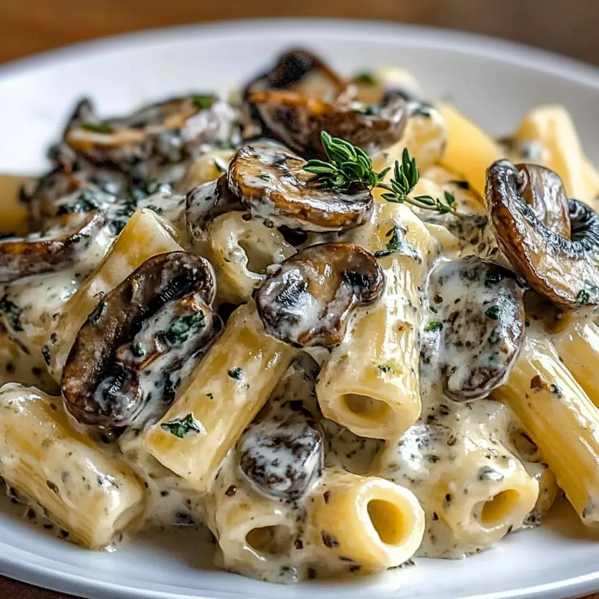 Gorgonzola Truffle Cream Mushrooms