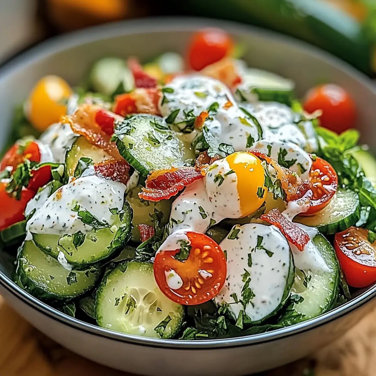 Cucumber Ranch Crack Salad