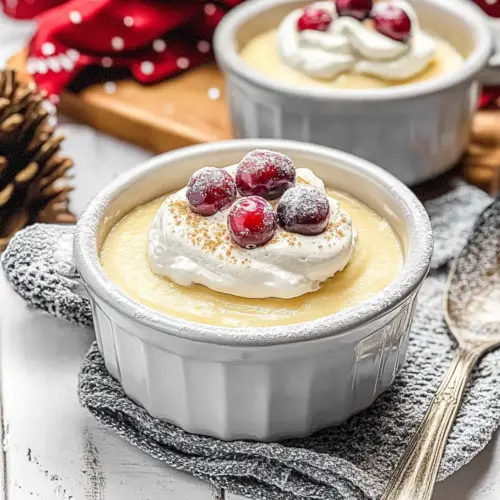 Homemade Eggnog Pudding