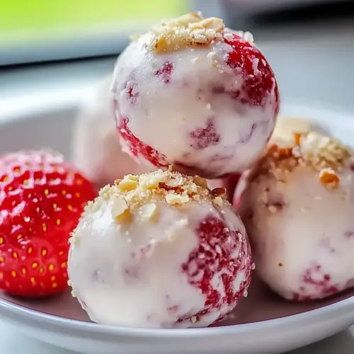 Strawberry Cheesecake Protein Balls