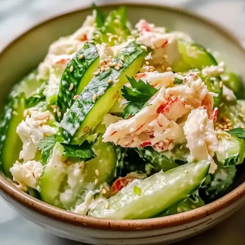 Cucumber Salad with Crab Meat