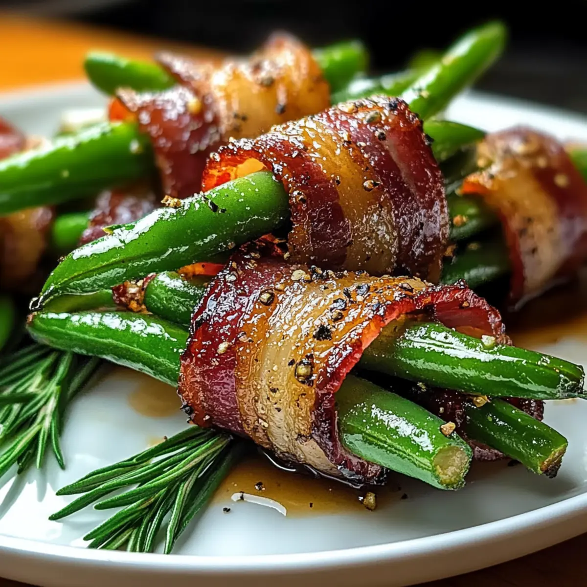 Beef Bacon Wrapped Green Bean