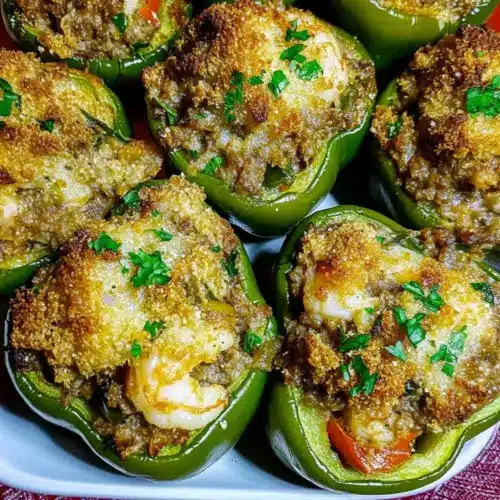 Orleans-Style Stuffed Bell Peppers