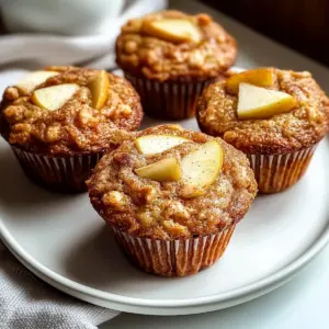 Apple Cinnamon Greek Yogurt Muffins