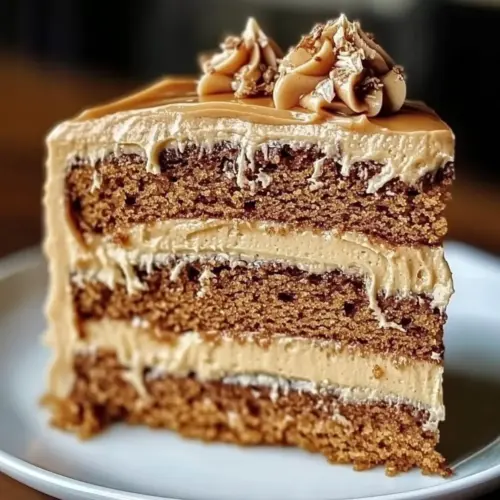 Caramel Coffee Buttercream Cake Recipe