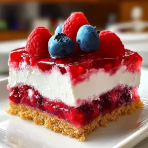 Summer Berry Jello Lasagna