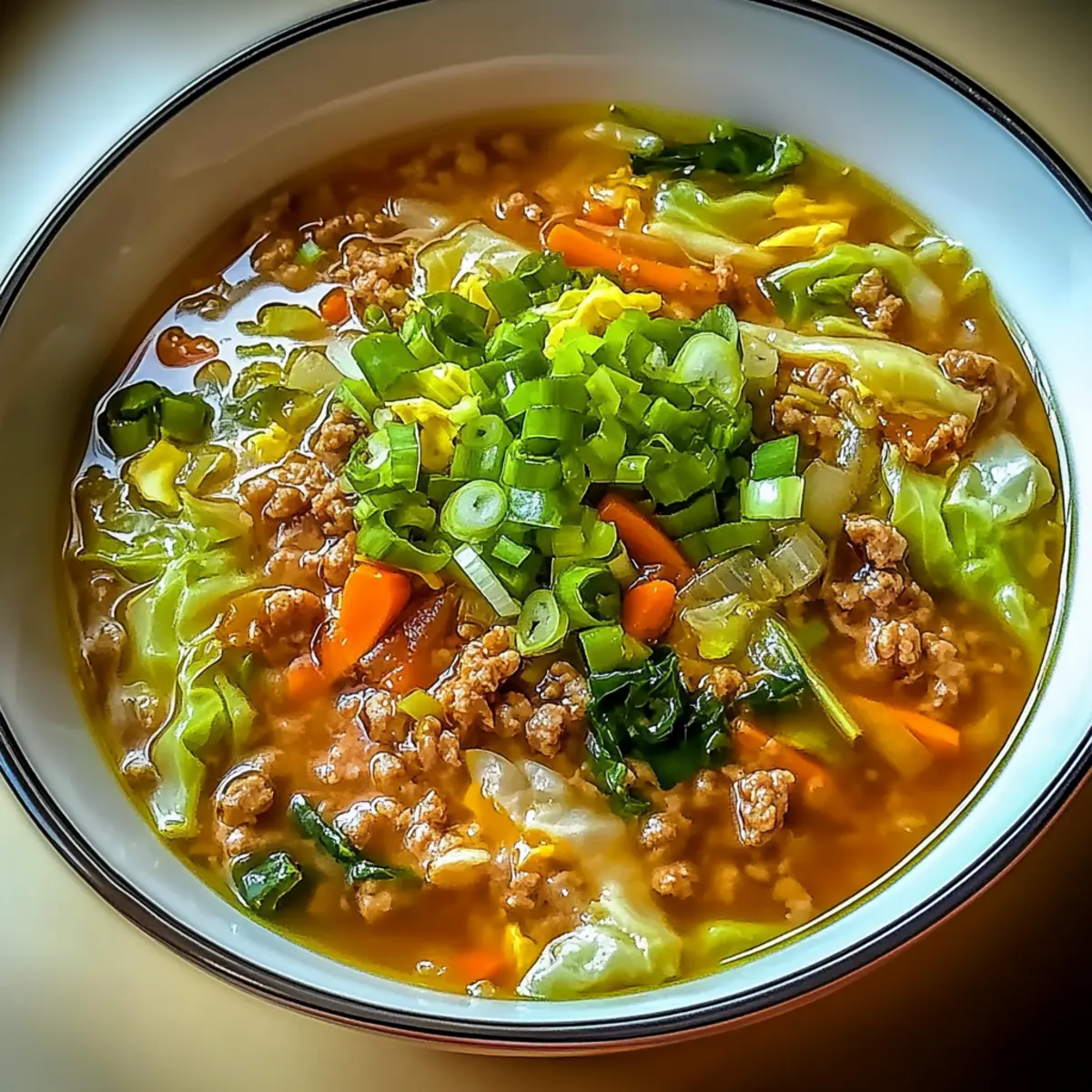 Cozy One-Pot Egg Roll Soup