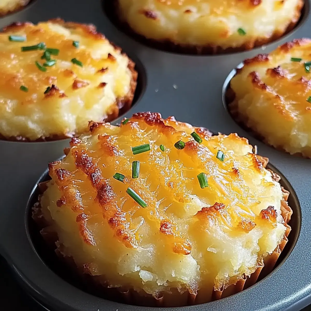 Cheesy Mashed Potato Muffins