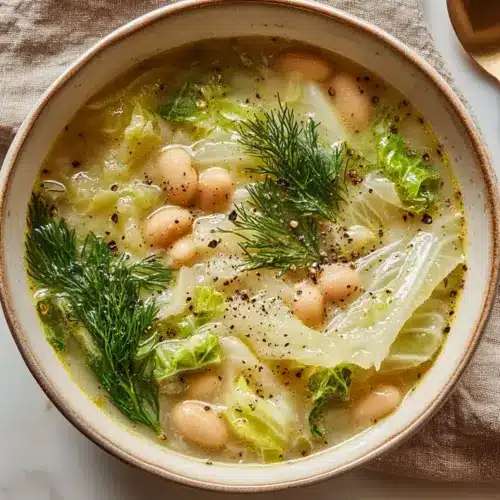 Lemon Dill Cabbage Soup