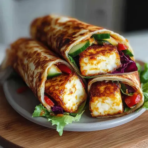 Sweet Chili Halloumi Wraps