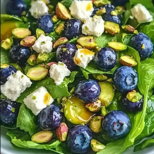 Blueberry Pistachio Spring Salad