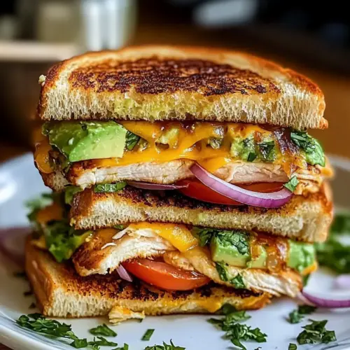 Chicken Avocado Melt Sandwich