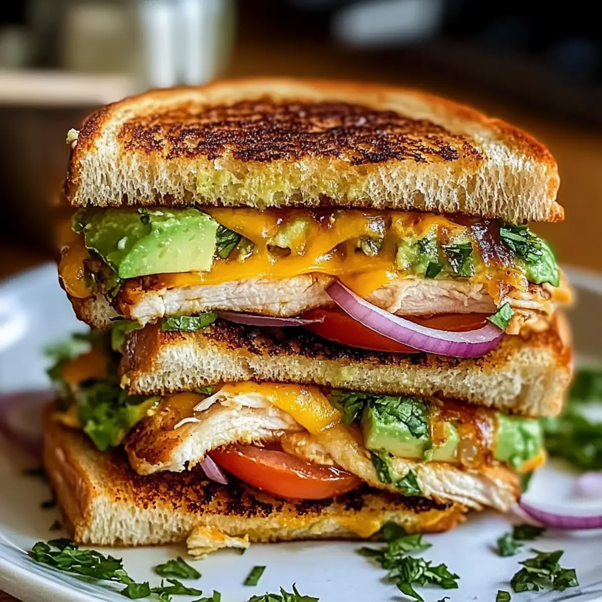 Chicken Avocado Melt Sandwich