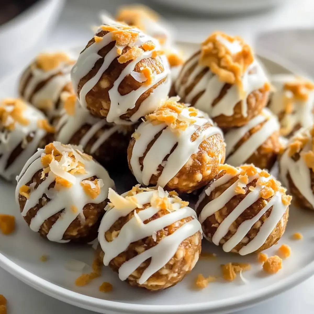 No-Bake Carrot Cake Protein Balls