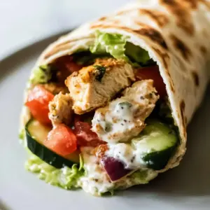 Amazing Mediterranean Chicken Wraps