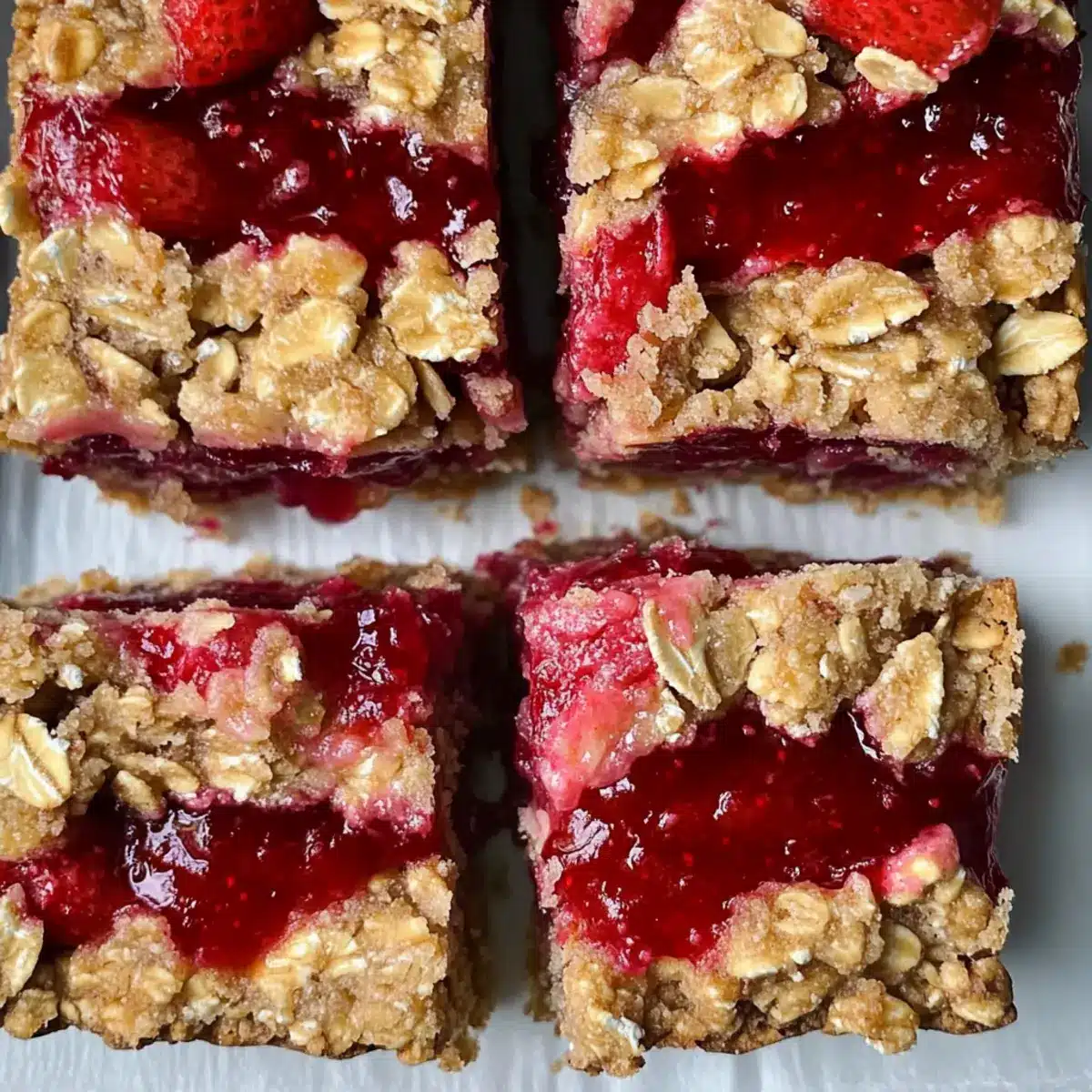 Oatmeal Rhubarb Bars
