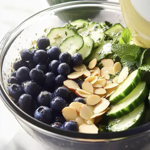 Cucumber Blueberry Salad