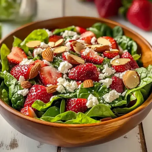 Strawberry Romaine Feta Salad
