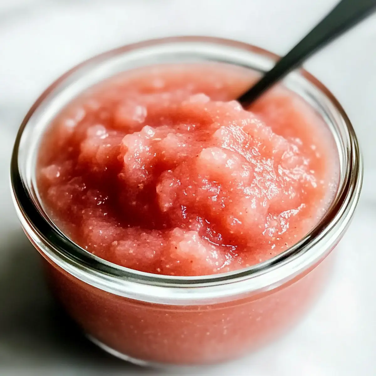 Quick Rhubarb Applesauce