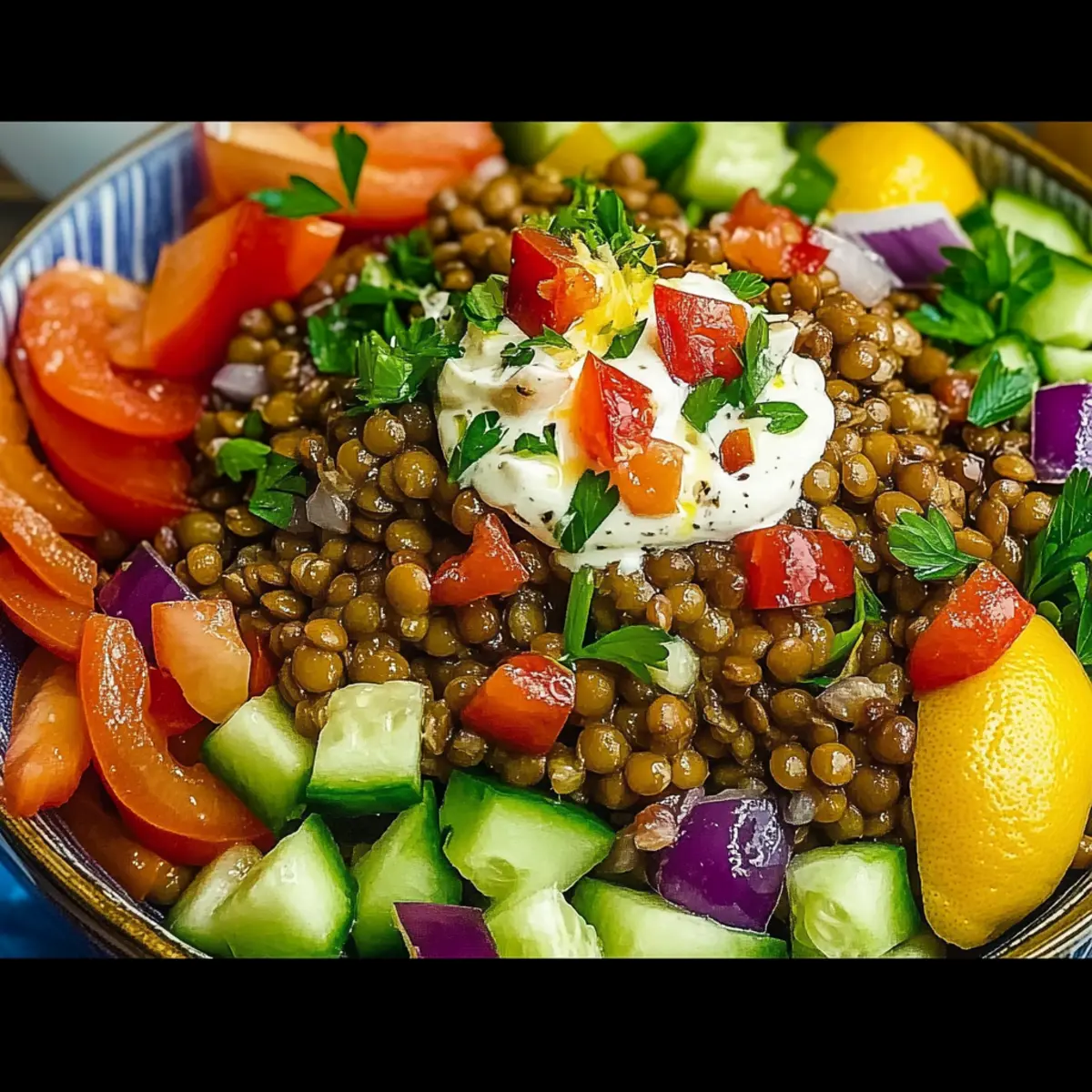 Mediterranean Lentil Salad