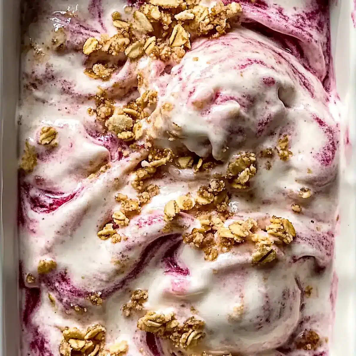 Rhubarb Crisp Ice Cream