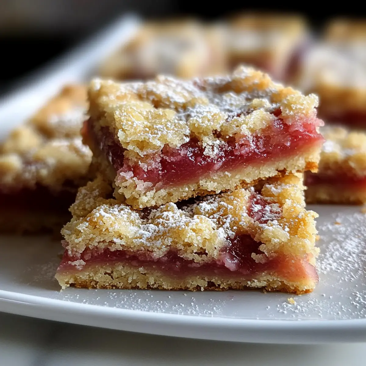 Irresistible Rhubarb Dream Bars