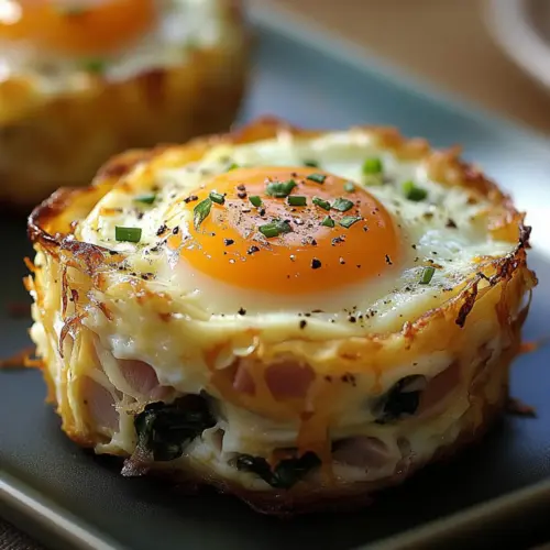 Baked Eggs Napoleon
