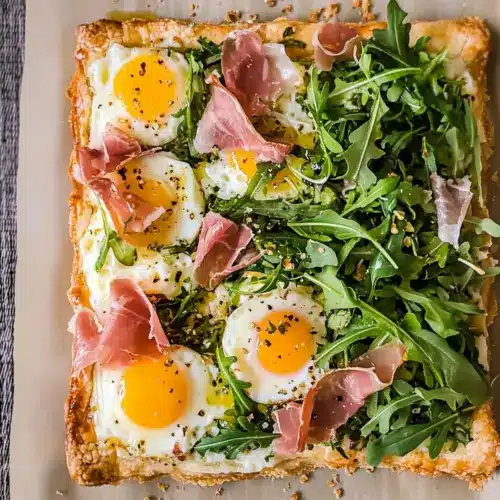 Baked Prosciutto and Egg Breakfast Tart