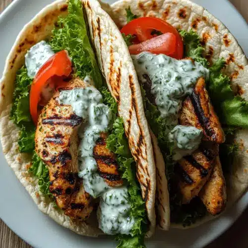 Greek Grilled Chicken Wraps