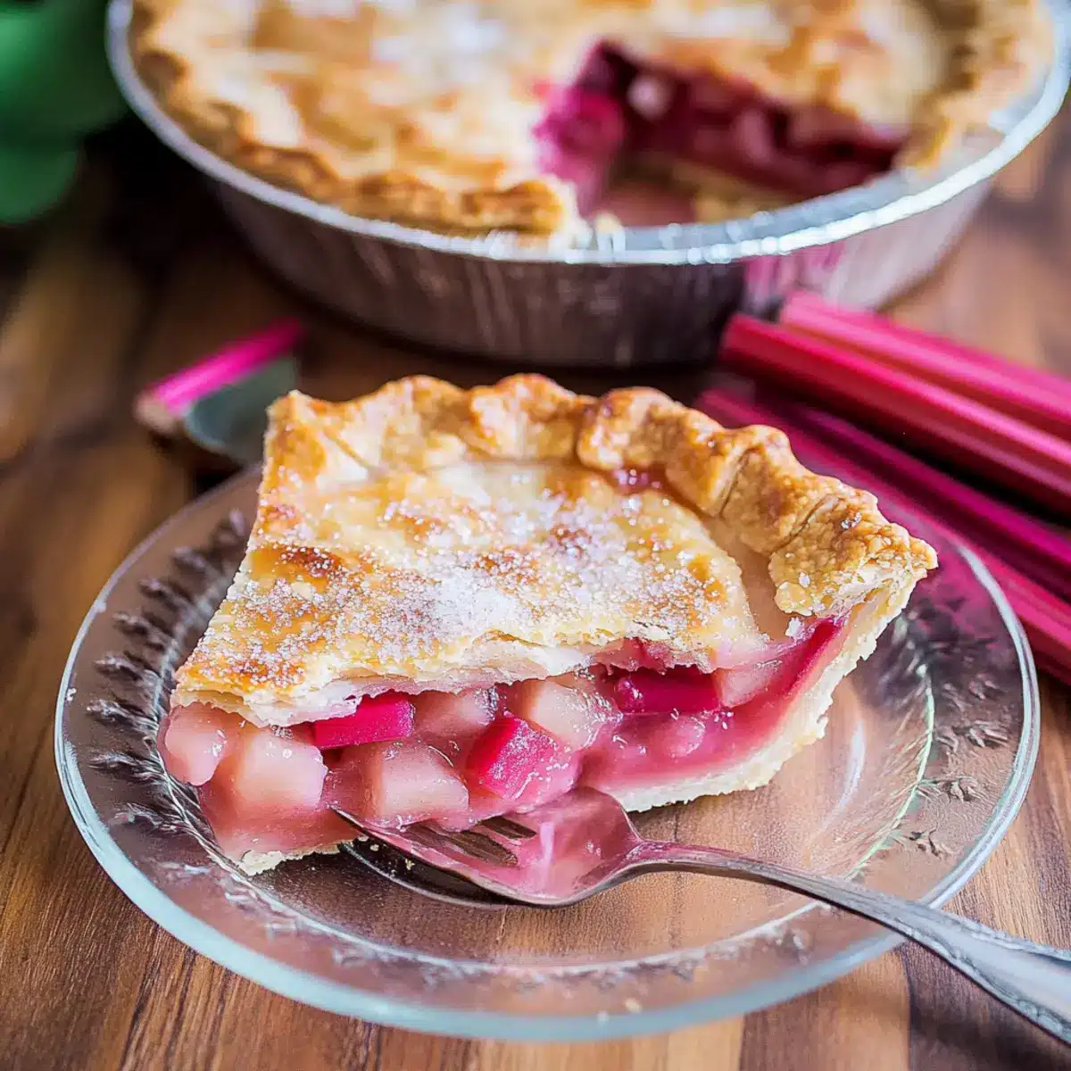 Fresh Rhubarb Pie