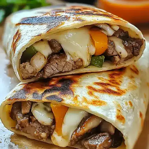 Crispy Philly Cheesesteak Grilled Wraps
