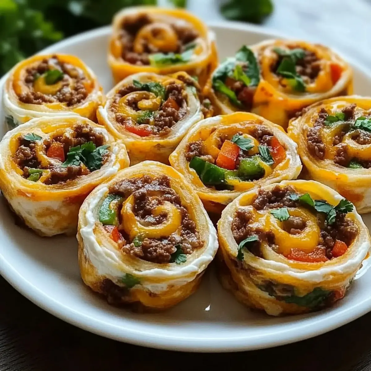 Cheesy Taco Pinwheels