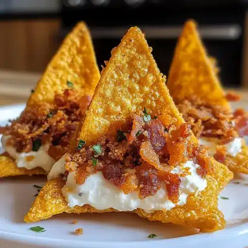 Cream Cheese & Beef Bacon Stuffed Doritos
