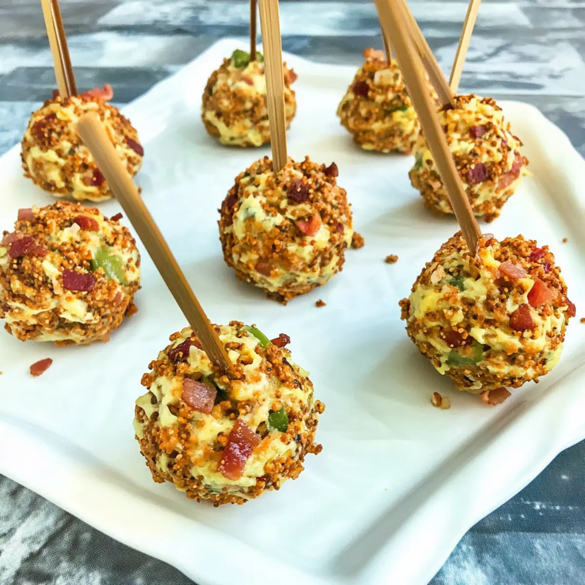 Jalapeno Cheese Ball Bites