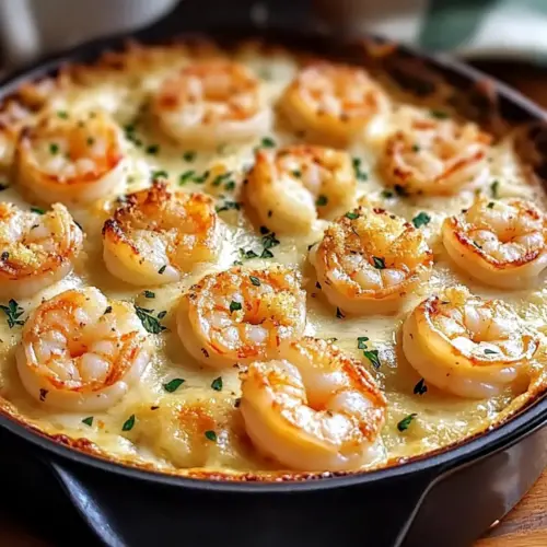 Garlic Shrimp Gratin