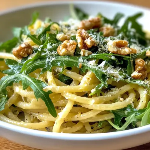 Lemon Arugula Pasta Salad